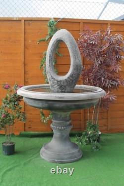 Edwardain Eye Water Fountain Stone Garden Ornament Water Feature Solar Pump
