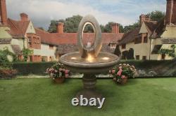 Edwardain Eye Water Fountain Stone Garden Ornament Water Feature Solar Pump
