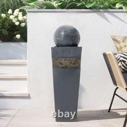 Electric Large Patio Statues LED Fountain Garden Water Feature Indoor Outdoor UK