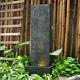 Electric Vertical Slate Garden Ornament Water Feature Slate Fountain & Led Light