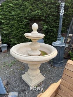 Extra large 2 Tier Water Fountain garden feature composition stone heavy