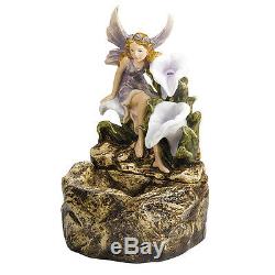 Fairy Fountain Garden Water Feature Solar Powered Self Contained Pump Large NEW