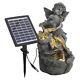 Fairy Led Water Feature Fountain Garden Outdoor Solar Powered Cascading Statue