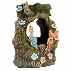 Fairy Rainfall Solar Water Feature Garden Fountain Decorative Centrepiece Statue