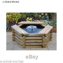 Fish Pond Tank Garden Pool 50 Gallon with Liner & Pump Outdoor Water Fountain