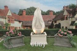 Flame On Heritage Tub Water Fountain Feature Stone Garden Ornament Statue