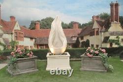 Flame On Heritage Tub Water Fountain Feature Stone Garden Ornament Statue