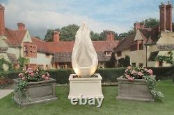 Flame On Heritage Tub Water Fountain Feature Stone Garden Ornament Statue