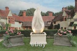 Flame On Heritage Tub Water Fountain Feature Stone Garden Ornament Statue