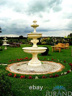 Fountain Water Feature Roman For Garden Decoration New White Colour Large Design