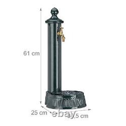 Free Standing Garden Fountain Column, Nostalgia, Aluminium, Water Feature