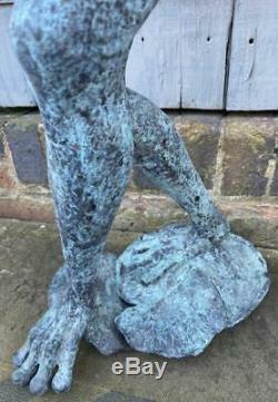 Frog playing Saxophone 80cm Bronze Fountain Water Garden Feature Sculpture