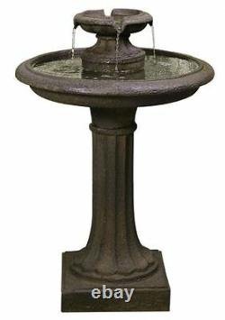 Garden Antique Birdbath Water Feature Maleda Outdoor Patio Bird Bath