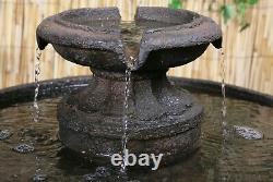 Garden Antique Birdbath Water Feature Maleda Outdoor Patio Bird Bath