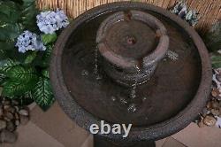 Garden Antique Birdbath Water Feature Maleda Outdoor Patio Bird Bath