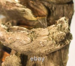 Garden Cascade Water Feature Lights Cherokee Falls 3-tier Fountain Ambient 56cm