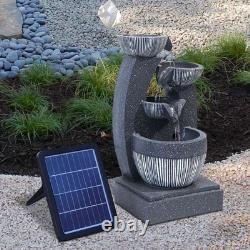 Garden Decorative Bowls Tiered Water Feature Resin Cascading Bowl Water Fountain