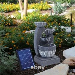 Garden Decorative Bowls Tiered Water Feature Resin Cascading Bowl Water Fountain