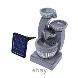 Garden Decorative Bowls Tiered Water Feature Resin Cascading Bowl Water Fountain