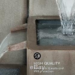 Garden Fountain Outdoor Water feature Cascade Fall Pump 12W Weatherproof