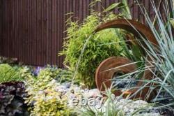 Garden Fountain Sentosa Corten Steel Cascade Water Feature No Reservoir H65cm