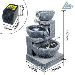 Garden Fountain Water Feature 230v Indoor Fountain Outdoor Fountain Granite Set