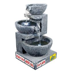 Garden Fountain Water Feature 230v Indoor Fountain Outdoor Fountain Granite Set