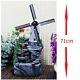 Garden Fountain Water Feature Indoor Outdoor Patio Cascading Windmill With Leds