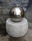 Garden Fountain Water Patio Design Decor Stainless Steel Ball