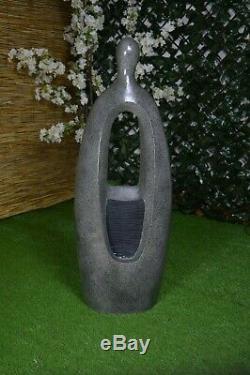 Garden Indoor Water Feature Fountain Statue Fibre Stone LED Self-Contained