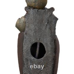 Garden Outdoor Plug-in LED Fountain Rockery Decoration Cascading Water Features