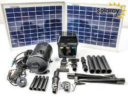 Garden Outdoor Solar Pump Kit with Lights Water Fountain by Solaray 1200LPH