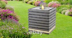Garden Outdoor Water LED Fountain Feature Furniture Decor Patio Light Anthracite