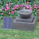 Garden Solar/electric Water Feature Led Fountain Out/indoor Resin Ornament Light