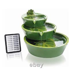 Garden Solar Water Feature PondXpert Stepped Frog Cascade Patio Fountain Kit