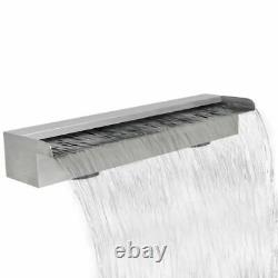 Garden Swimming Pool Waterfall Fountain Stainless Steel Water Feature Home Decor