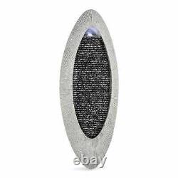 Garden Wall Fountain Home Indoor Outdoor Decor Pump Water Feature LED Oval 6 W