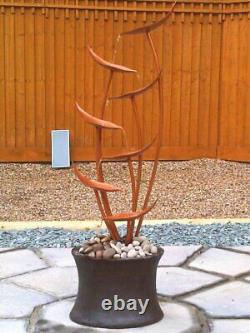 Garden Water Feature Autumn Copper Cascade Fountain Freestanding Mains Powered