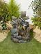 Garden Water Feature Ducks And Water Easy Fountain With Led Lights Freestanding