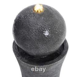 Garden Water Feature Fountain Decoration Large Stone Effect LED Outdoor Indoor A Garden Water Feature Fountain Decoration Large Stone Effect LED Outdoor Indoor A