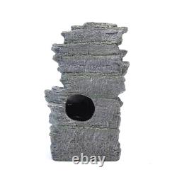 Garden Water Feature Fountain LED Lights Solar Water Fountain Ornament Statue