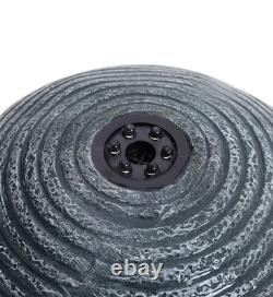 Garden Water Feature Fountain Waterfall Electric LED Rotating Ball Statues Pump