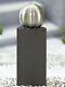 Garden Water Feature Glazed Falls Stainless Steel Sphere On Column Easy Fountain