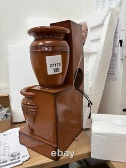 Garden Water Feature Outdoor Solar Powered Fountain 4-Tier Cascading Urn Teamson