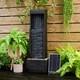 Garden Water Feature Outdoor Solar Powered Led Fountain Waterfall Teamson