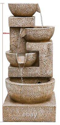 Garden Water Feature Sparkling Bowls by Kelkay Easy Fountain Tiered Freestanding