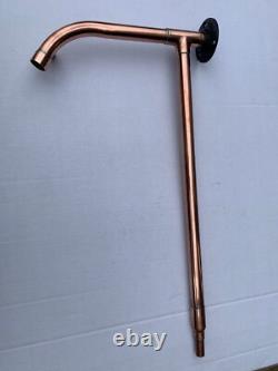 Garden Water Feature / Spout / Fountain Vintage Copper Bottom Entry