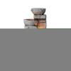 Garden Water Feature Stacked Stone Bowls Led Lights Grey 39 X 38 X 84cm By