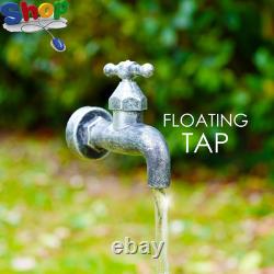 Garden Water Feature Tap Fountain with LED Lights Mains Powered, Self-Contai