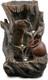 Garden Water Feature Tree Log Fountain With Led Lights Mains Powered, Self-c